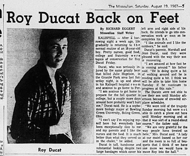 Night of the Grizzlies newspaper clip